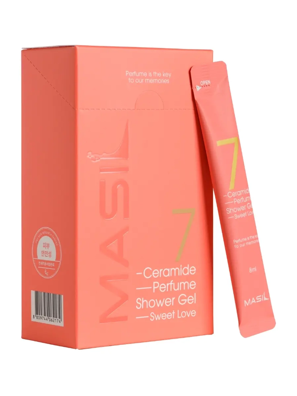 MASIL - ГЕЛЬ ДЛЯ ДУША С КЕРАМИДАМИ 7 CERAMIDE PERFUME SHOWER GEL STICK POUCH (SWEET LOVE), 8 МЛ * 20 ШТ