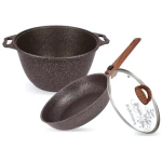 Набор кухонной посуды №18 с антипригарным покрытием «Granit Ultra» (Original) нкп18го