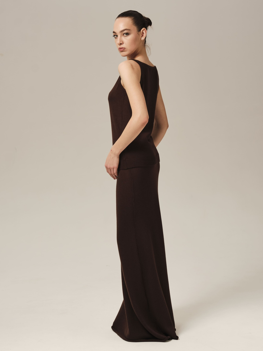 S0383-03 т.коричневый S/172 Юбка dbr
