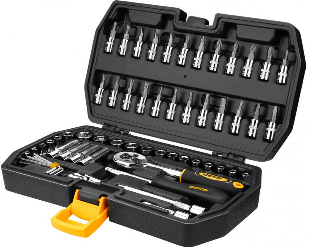 Набор инструмента DEKO DKMT57 в чемодане (57 предметов)