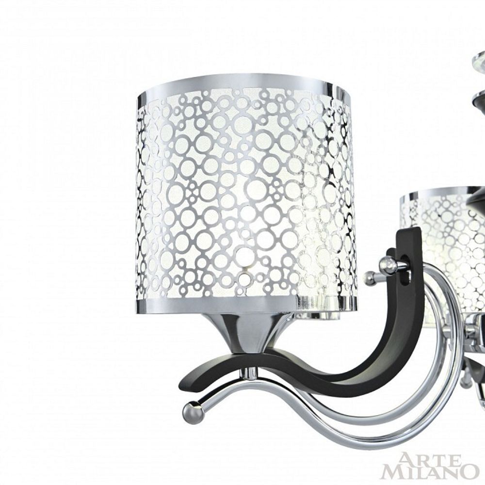 Подвесная люстра Arte Milano Florentia-6787 306787/6 Bk/Ni