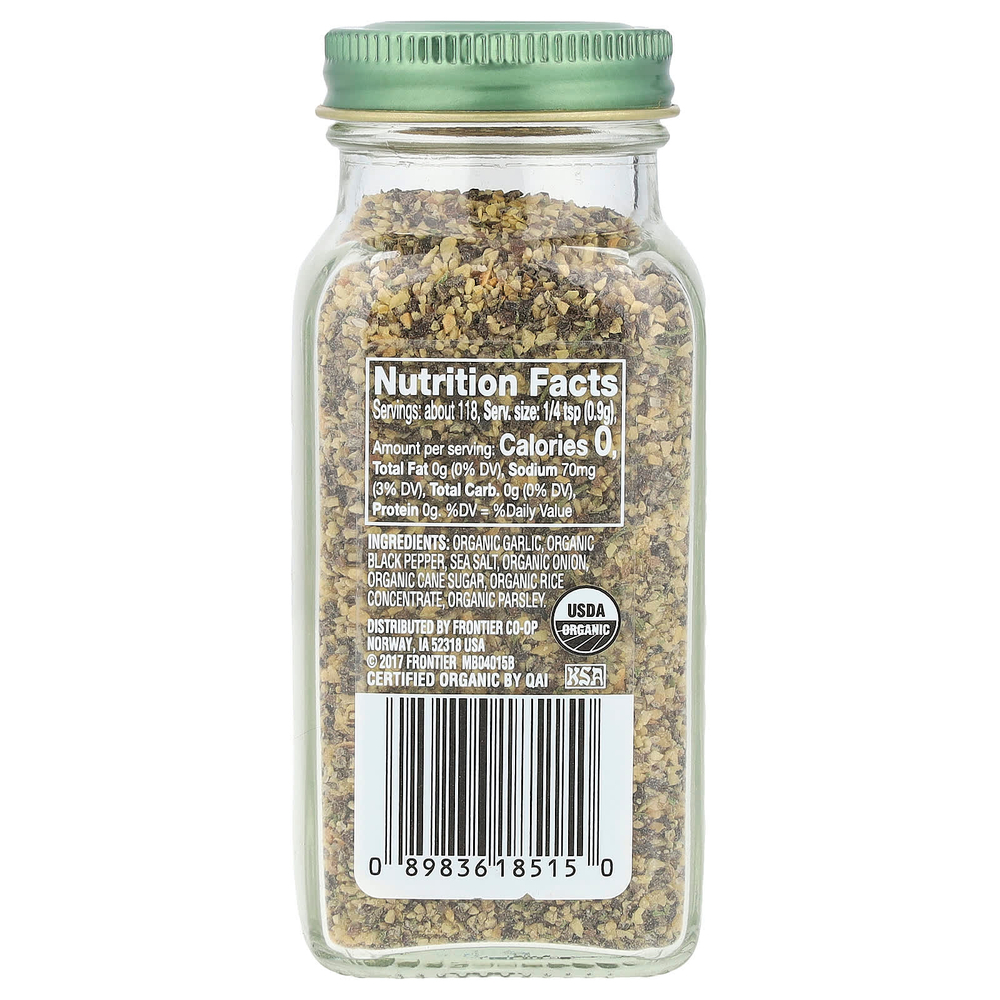 Simply Organic, чеснок и перец, 106 г (3,73 унции)