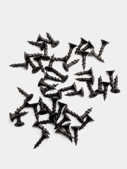 Саморезы черные 3,5х16 мм (50 шт) шурупы по дереву ГД гипсокартон-дерево