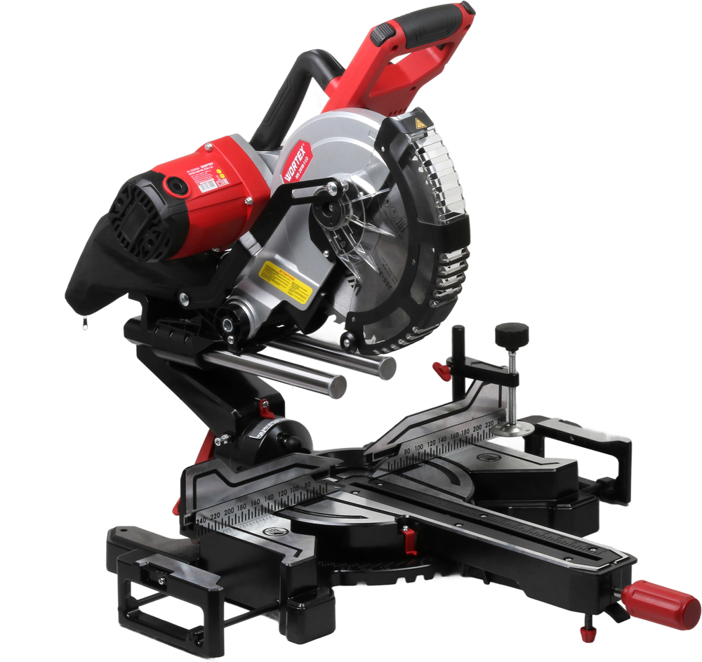 Торцовочная пила WORTEX MS 2518-1 LO в кор. 1800 Вт, 255 мм, 5000 об, глуб. до 85 мм, шир. до 320 мм