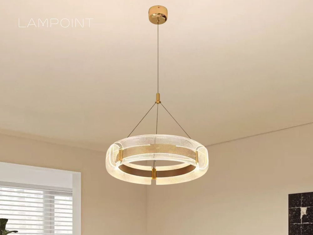 Люстра подвесная светильник светодиодный LED для кухни, гостиной, зала и детской, 80 см