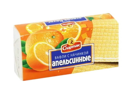 Вафли "Апельсинные" 100г. Спартак