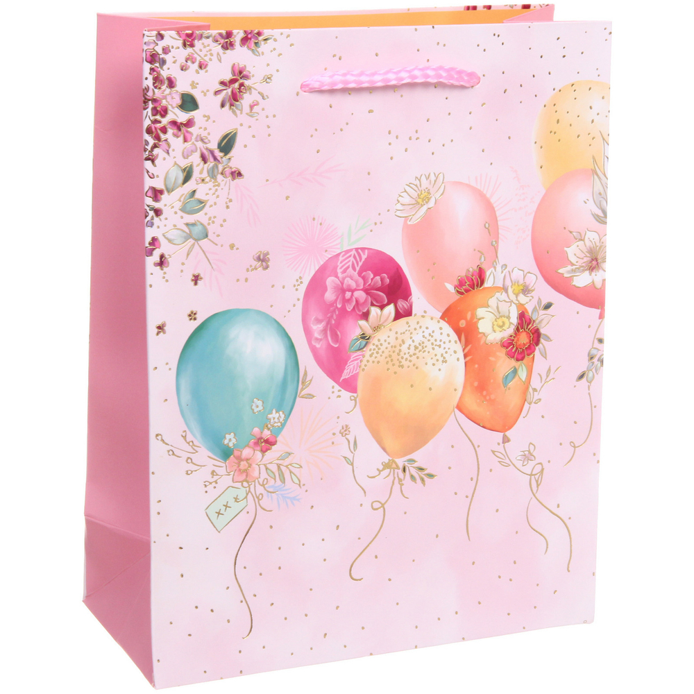 Пакет подарочный «Воздушные шарики» 18*23*8 см, микс