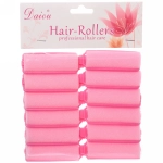 Бигуди поролоновые с зажимом 12шт, цвет розовый, d=20мм