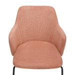 Стул dwight, фактурный шенилл, коралловый