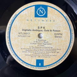 Винтажная виниловая пластинка LP SPK Digitalis Ambigua, Gold And Poison (Canada 1987)