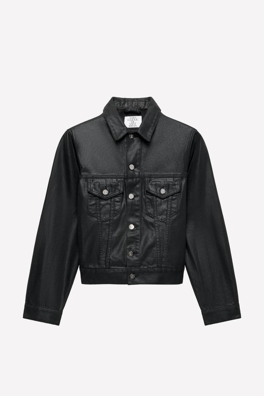 ZARA Х LUDOVIC DE SAINT SERNIN ДЖИНСОВАЯ КУРТКА, ЧЕРНЫЙ