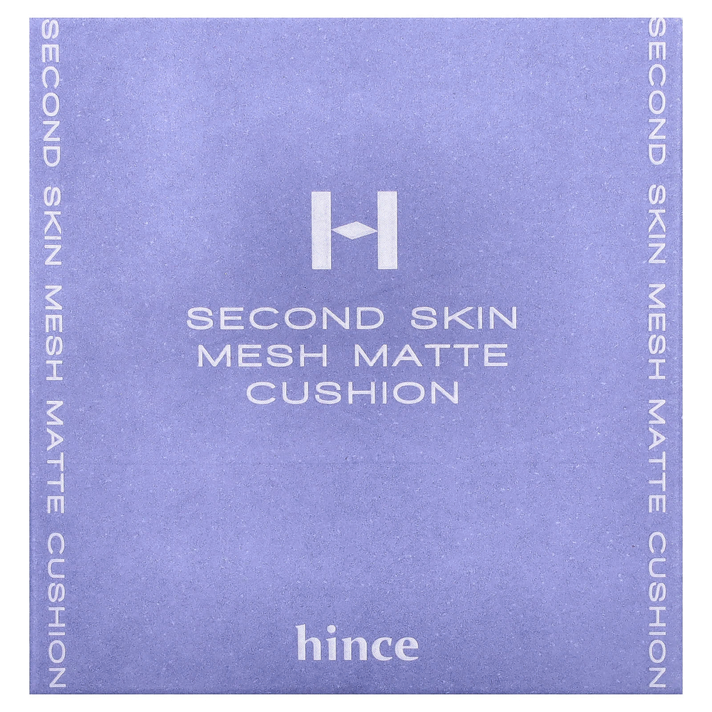 Hince, Second Skin Mesh, матирующий кушон, SPF 40 PA++, оттенок 15 розовый, 12 г (0,42 унции)