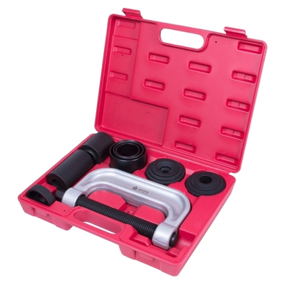 МАСТАК (110-20010C) Набор оправок для монтажа и демонтажа сайлентблоков, кейс, 10 предметов