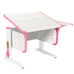 Растущая парта Дэми с боковой полкой СУТ 41-01 (1030×550 мм)