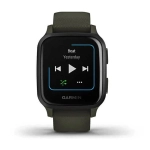 Смарт-часы Garmin Venu Sq Music Edition темно-зеленый с серым алюминиевым безелем 010-02426-13