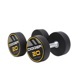 Комплект полиуретановых гантелей 10 пар от 2,5 до 25 кг Hasttings Digger HD51D4C-2,5-25