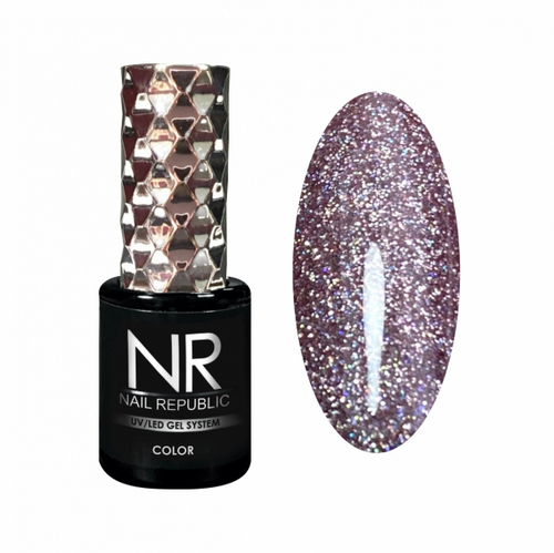 Nail Republic Гель-лак 415 Мерцающий темно-розовый, 10 мл
