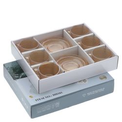 GAEM Набор из 6-ти чашек с блюдцами, 155 мл, L12,5 W12,5 H6 см