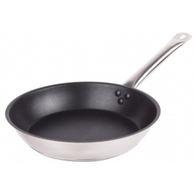 Сковорода d=20 см. h=5 см. нерж. с антиприг. покрыт. (индукция) (кт117, 55566)