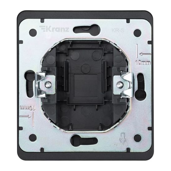 Заглушка ROUND декоративная с суппортом оникс KRANZ