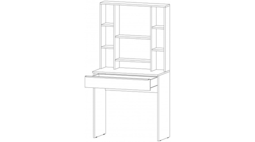 Элегант Стол туалетный Графит