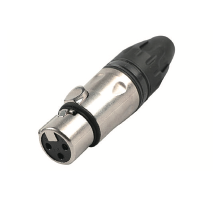 Разъём XLR кабельная розетка мама SC3F-W никель 3-pin