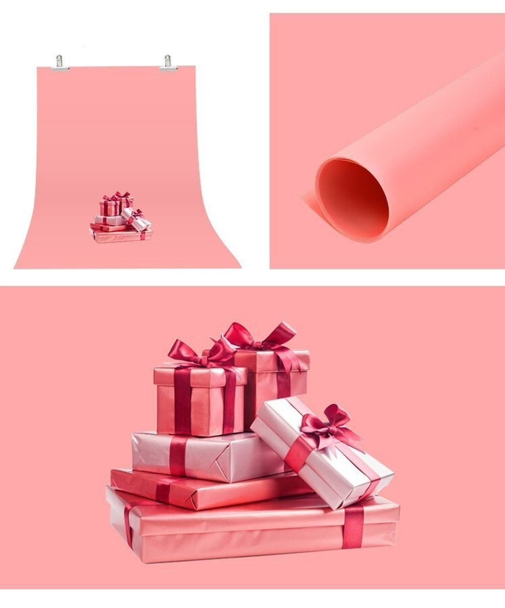 Фон пластиковый FST 100х200 розовый матовый