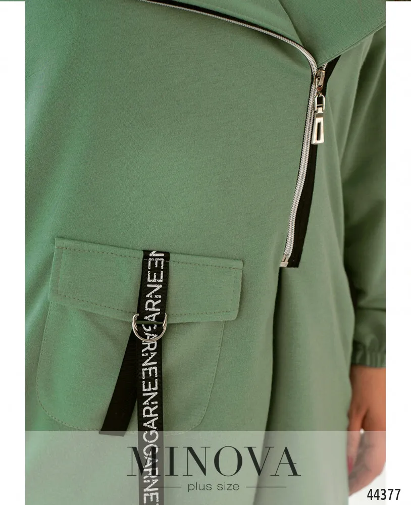 Костюм 17-252-оливка-черный Minova