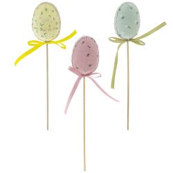 GAEM Изделие декоративное (вставка) "Яйцо пасхальное" (5*4,5*7), L5 W5 H25 см, 3в.