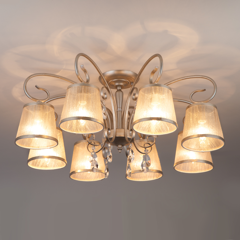 Потолочная люстра 60065/8 серебро