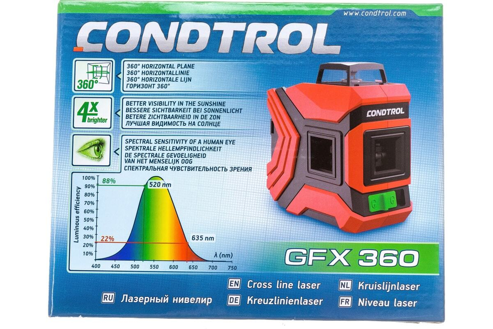 ЛАЗЕРНЫЙ НИВЕЛИР CONDTROL GFX360