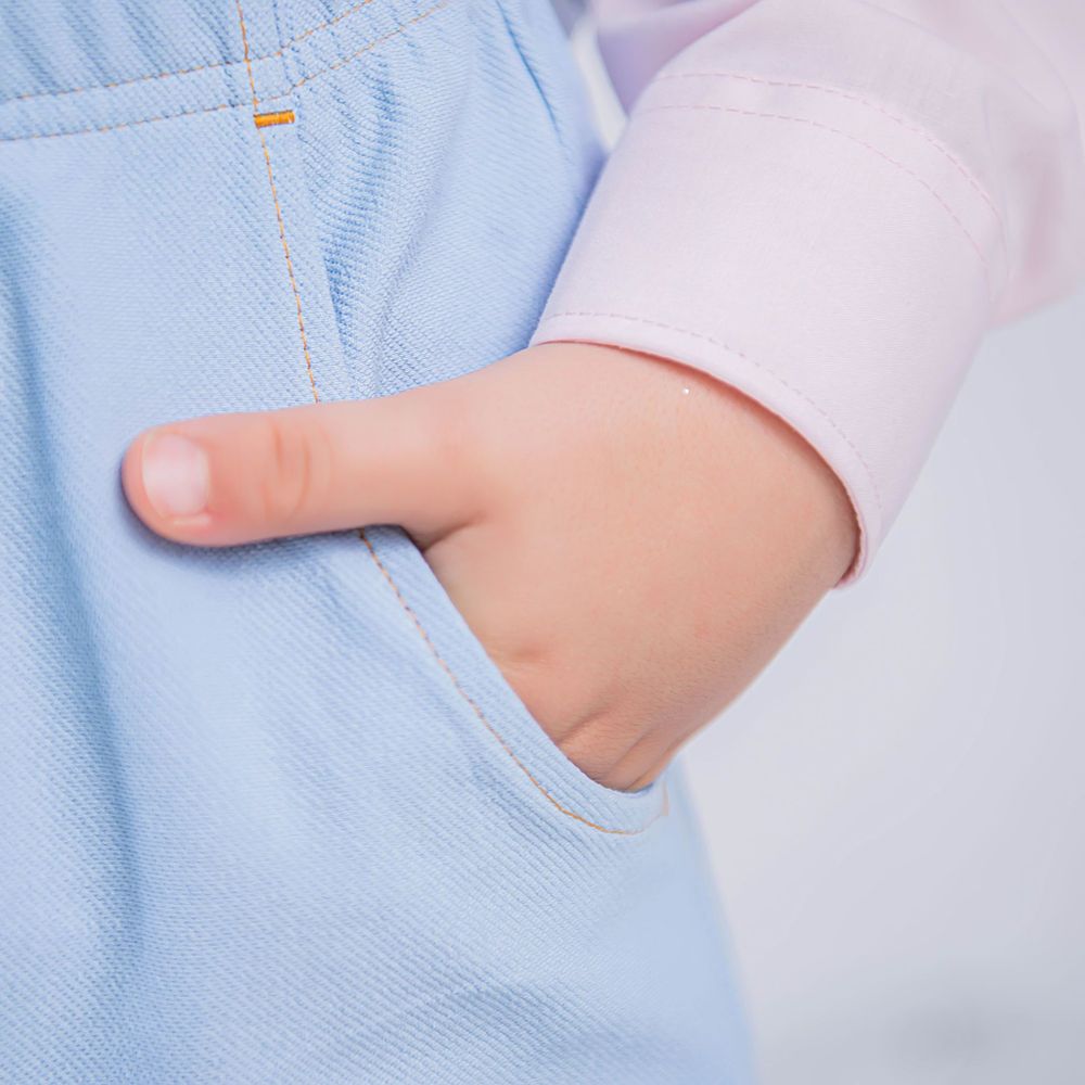 Чиносы из джинскота "Светлый деним"