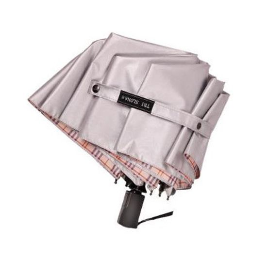 Зонт с серебристым куполом Рисунок внутри 255-В-02