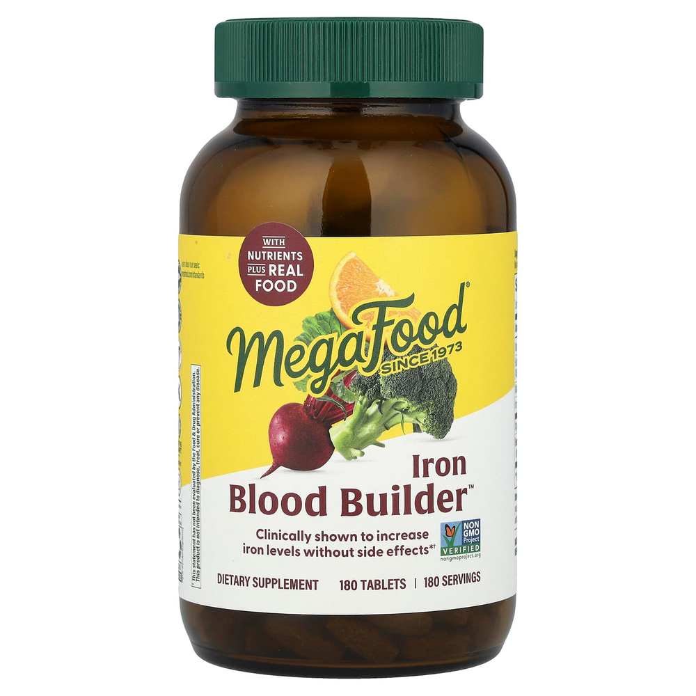 MegaFood, Iron Blood Builder™, 180 таблеток