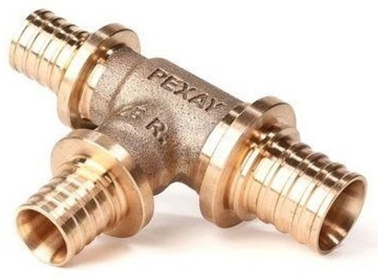 Тройник Рехау RX+ 20-16-16 с уменьшенным боковым и торцевым проходами бронза (арт. 14570813001)