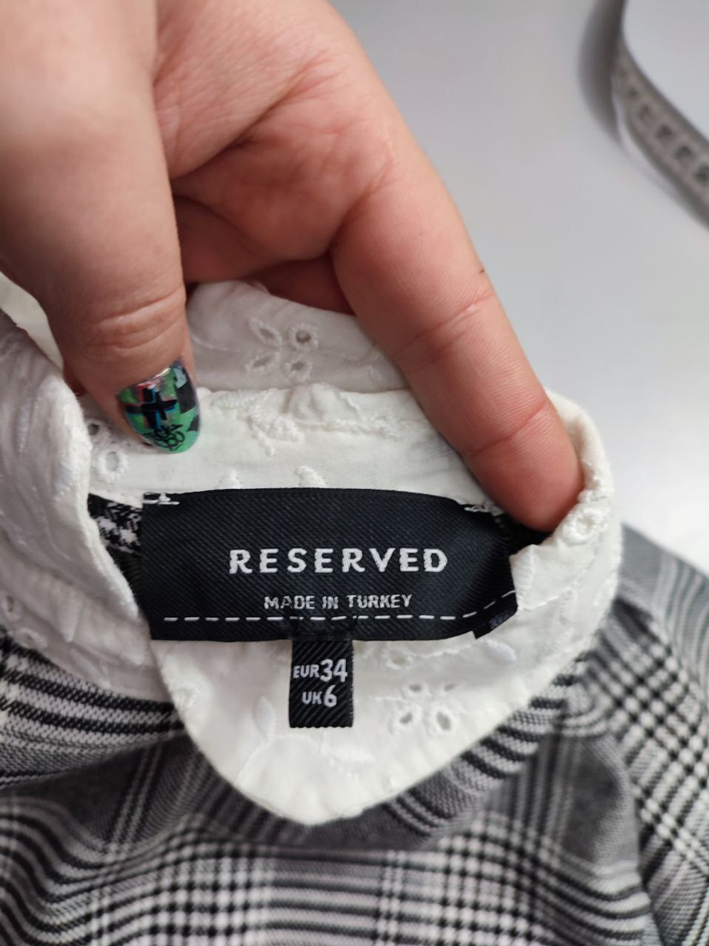 Платье Reserved в клетку 40 размер