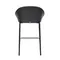 Полубарный стул Eamy светло-серый с черной отделкой