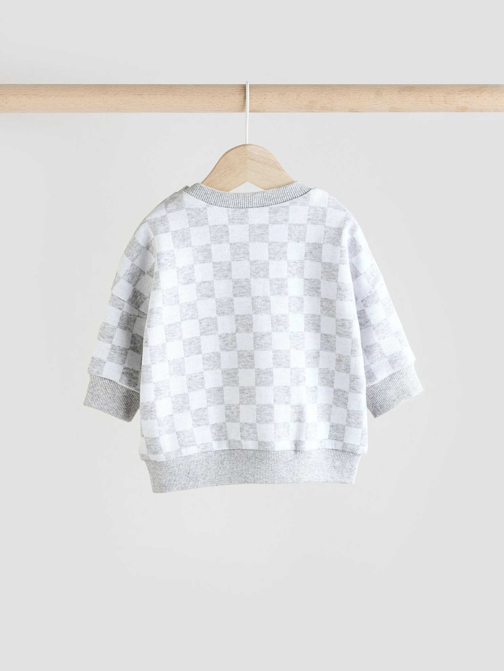 Лонгслив и брюки в комплекте для малышей Next E48-225, Белый, Серый