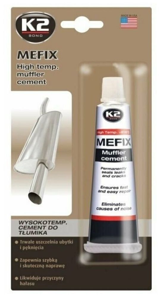 ВЫСОКОТЕМПЕРАТУРНАЯ ПАСТА ДЛЯ РЕМОНТА ГЛУШИТЕЛЯ &quot;К2&quot; MEFIX 140G