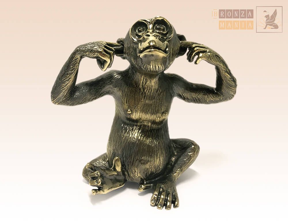 статуэтка Обезьяна - Не слышу