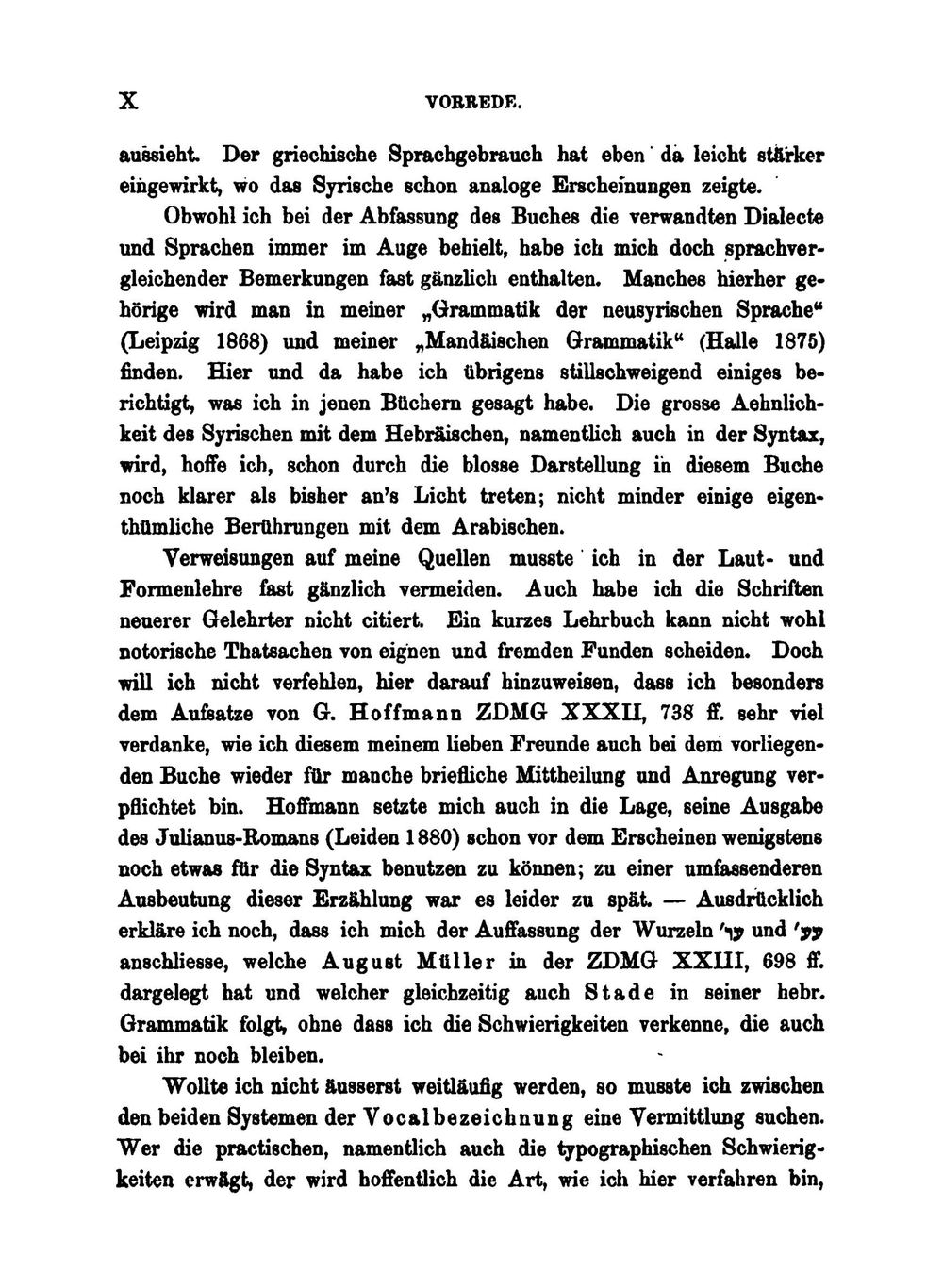 Kurzgefasste Syrische Grammatik | T. Nöldeke