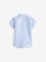 Рубашка с коротким руковом для девочки Next Q77-085, Голубой