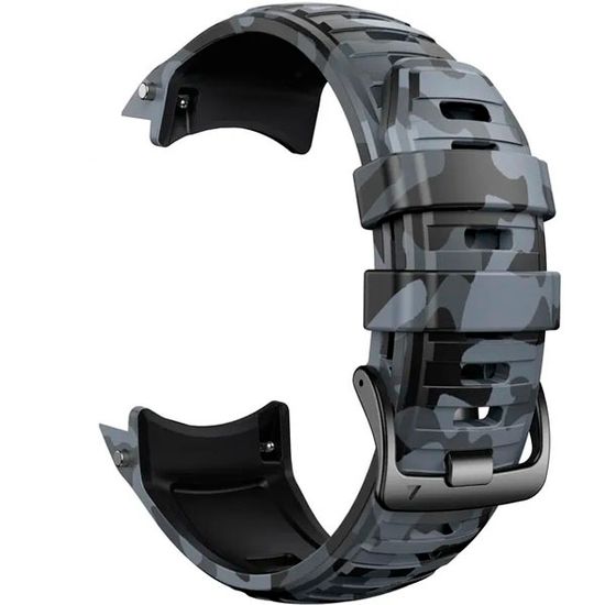 Ремешок 26 мм силиконовый для Garmin Instinct 2X Solar / Instinct 2X Solar Tactical оригинальное быстросъемное крепление Torch (Камуфляж серый)