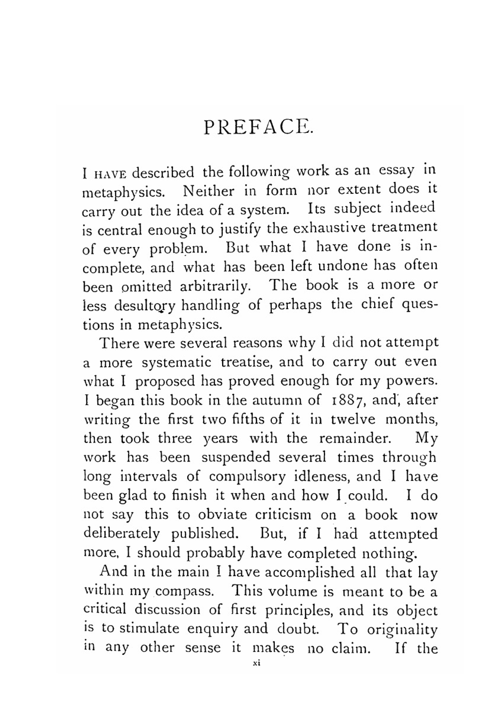 Appearance and Reality. A Metaphysical Essay | Francis Herbert Bradley