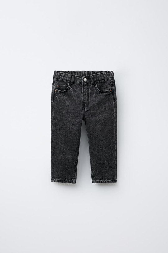 ZARA ДЖИНСЫ MOM FIT, ЧЕРНЫЙ