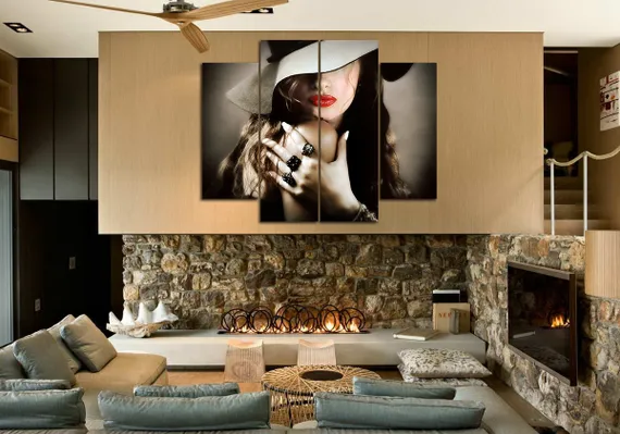 Модульная картина "Роковая женщина"