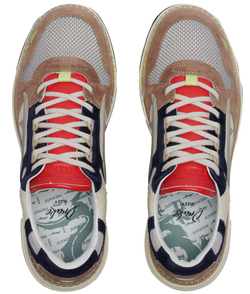 Premiata Drake 034 Коричневые с красным