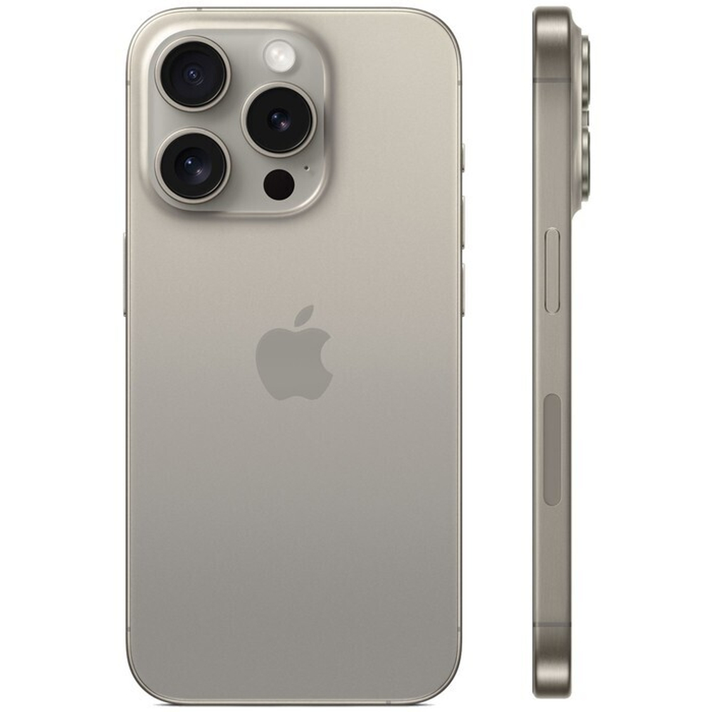 Смартфон Apple A3104 iPhone 15 Pro 128Gb титан моноблок 3G 4G 2Sim 6.1" 1179x2556 iOS 17 48Mpix 802.