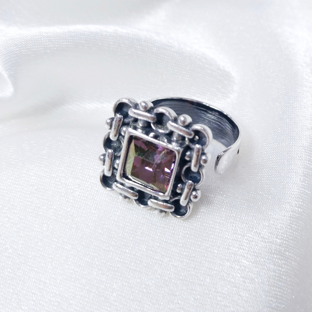 "Меган" кольцо в серебряном покрытии из коллекции "Форсаж" от Jenavi