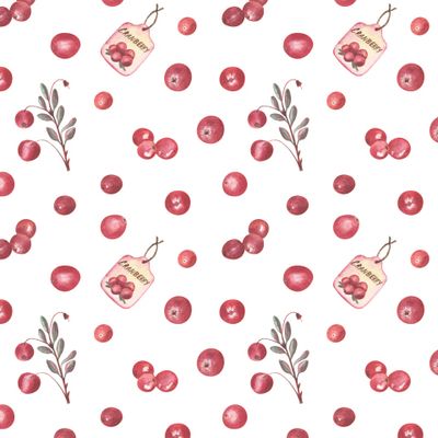 Клюква (на белом фоне)